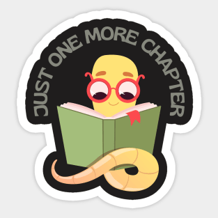 Little Bookworm Just one more chapter So many books So little time I Love Books Sticker